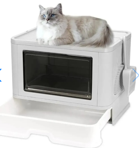 Caja De Arena Plegable Para Gatos Con T