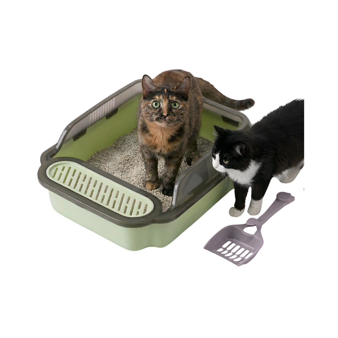 Arenera Gatos Rejilla Filtrado con Pala