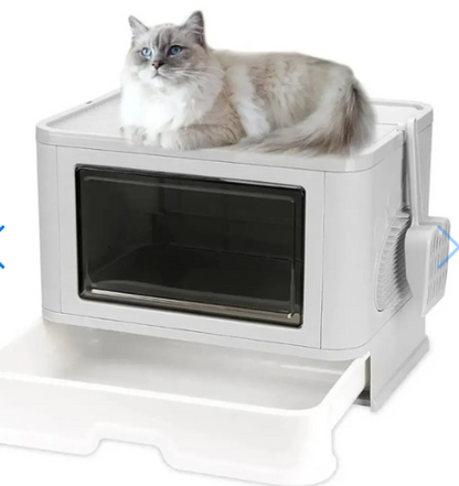 Caja De Arena Plegable Para Gatos Con T