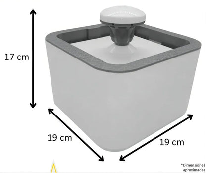 FUENTE DISPENSADOR AGUA MASCOTA BLANCO